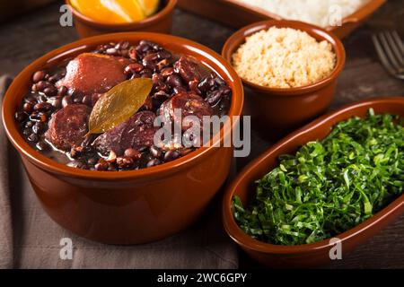 Feijoada, ein typisch brasilianisches Essen. Stockfoto
