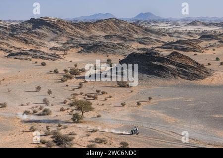 142 SVITKO Stefan (svk), Slovnaft Racing Team, KTM, Motul, Moto, Aktion während der 7. Etappe der Dakar 2024 am 14. Januar 2024 zwischen Riad und Al Duwadimi, Saudi-Arabien - Foto Antonin Vincent / DPPI Stockfoto