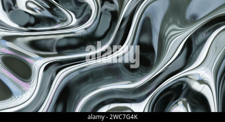 Eine wellige Oberfläche Hintergrundstruktur 3D-Rendering-Illustration Stockfoto