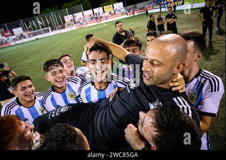 Javier Mascherano, Trainer der argentinischen U-20-Nationalmannschaft, Champion des internationalen COTIF-Turniers im Juli 2022 in Alcudia, Valencia, Spanien Stockfoto