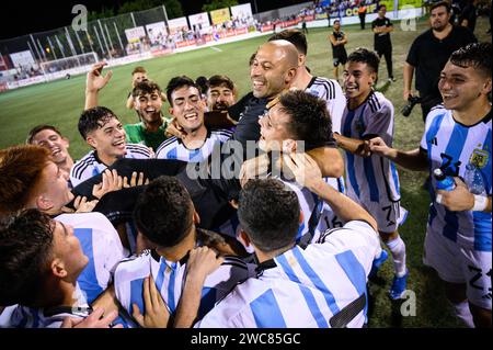Javier Mascherano, Trainer der argentinischen U-20-Nationalmannschaft, Champion des internationalen COTIF-Turniers im Juli 2022 in Alcudia, Valencia, Spanien Stockfoto