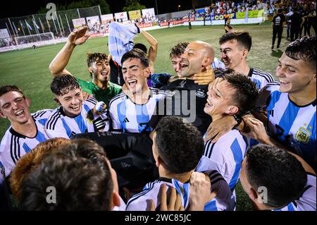 Javier Mascherano, Trainer der argentinischen U-20-Nationalmannschaft, Champion des internationalen COTIF-Turniers im Juli 2022 in Alcudia, Valencia, Spanien Stockfoto