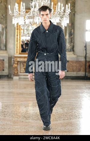 Mailand, Italien. Januar 2024. AUSSPRECHEN Herbst/Winter 2024-2025 Runway während der Milan Fashion Week Herrenmode am 2024. Januar - Mailand; Italien 14/01/2024 Credit: dpa/Alamy Live News Stockfoto