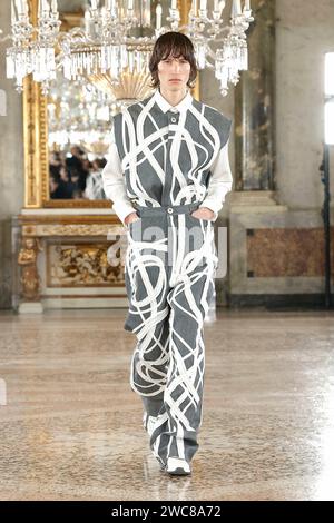 Mailand, Italien. Januar 2024. AUSSPRECHEN Herbst/Winter 2024-2025 Runway während der Milan Fashion Week Herrenmode am 2024. Januar - Mailand; Italien 14/01/2024 Credit: dpa/Alamy Live News Stockfoto