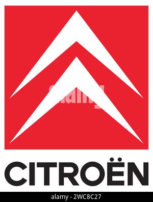 Citroen Auto Logo Vektor Illustration Stock Vektor