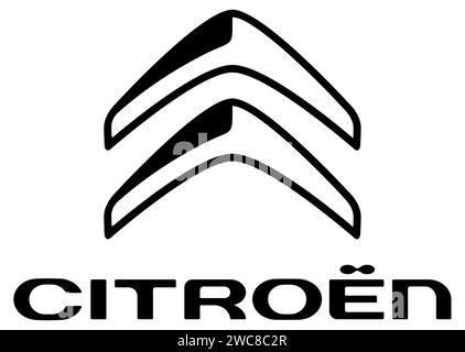 Citroen Auto Logo Vektor Illustration Stock Vektor