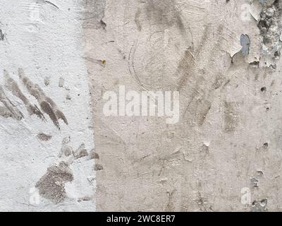 Graue Steinstruktur isoliert auf weißem Hintergrund. Stockfoto