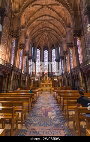 Das Innere der Kathedrale von Lille, die Basilika Notre Dame de la Treille in Lille, Frankreich Stockfoto