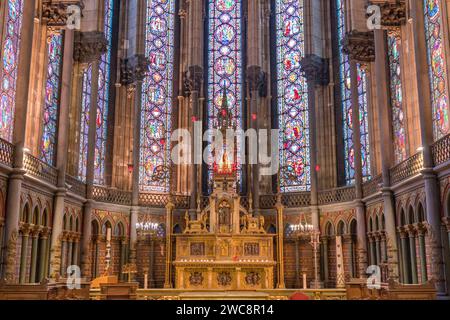 Das Innere der Kathedrale von Lille, die Basilika Notre Dame de la Treille in Lille, Frankreich Stockfoto