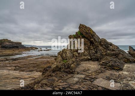 Sir Thomas's Grube und Cross Grube in Bude, Cornwall, England, Großbritannien Stockfoto