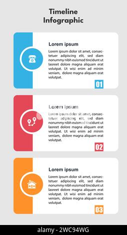 Moderne Infografik-Design-Vorlagenvektor Stock Vektor