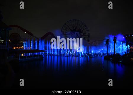 Disneyland Light Show - Pixar Bay Stockfoto