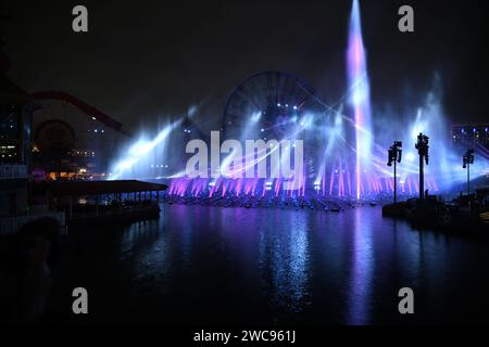 Disneyland Light Show - Pixar Bay Stockfoto