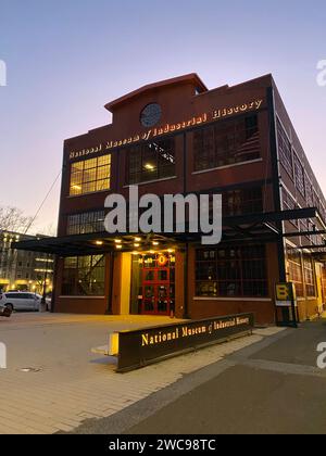 National Museum of Industrial History in Bethlehem, Pennsylvania, untergebracht im ehemaligen Bethlehem Steel Building Stockfoto