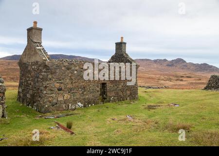 Glendrian ist eine verlassene Crofting Township im Zentrum der Halbinsel Ardnamurchan, die in den 1940er Jahren aufgegeben wurde Stockfoto