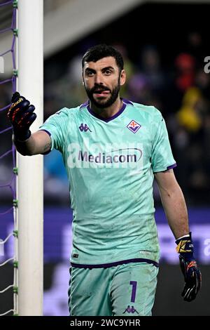 Pietro Terracciano von ACF Fiorentina während des Fußballspiels der Serie A zwischen ACF Fiorentina und Udinese Calcio im Artemio Franchi Stadion in Florenz (Italien), 14. Januar 2023. Stockfoto