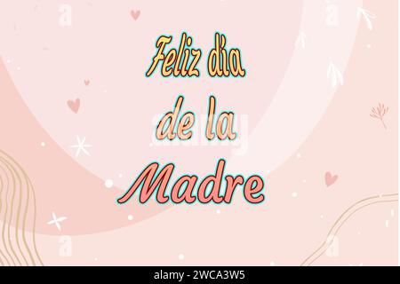Muttertag wünscht Hintergrundmuster Farben schöne Buchstaben Stockfoto