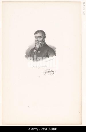 Portret van Louis Stanislas de Girardin, anonym, veuve Delpech (Naudet), in oder nach 1818 - in oder vor 1842 Druck Paris Papier historische Personen Stockfoto