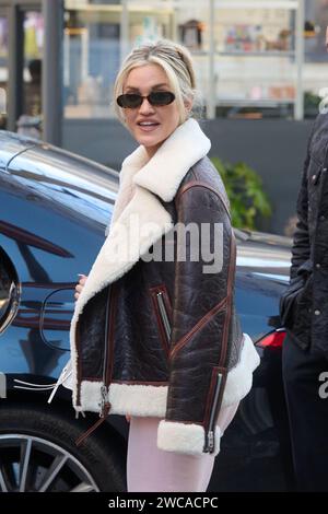 London, UK . 15/01/2024. Ashley Roberts hat die Global Radio Studios verlassen. Quelle: Alan D West/Alamy Live News Stockfoto