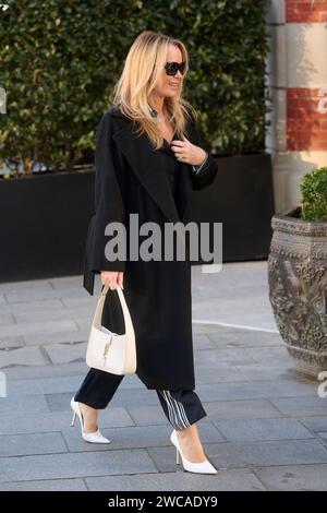 London, UK . 15/01/2024. Amanda Holden hat die Global Radio Studios verlassen. Quelle: Alan D West/Alamy Live News Stockfoto