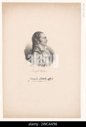 Portret van Joseph Le Bon, anonym, veuve Delpech (Naudet), in oder nach 1818 - in oder vor 1842 Druck Paris Papier historische Personen Stockfoto