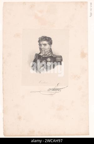 Portret van Claude-Victor Perrin, anonym, veuve Delpech (Naudet) (möglicherweise), nach Antoine Maurin, in oder nach 1818 - in oder vor 1842 Druck Paris Papier. Historische Personen Stockfoto