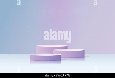 Präsentationspodest für Produkte Stock Vektor