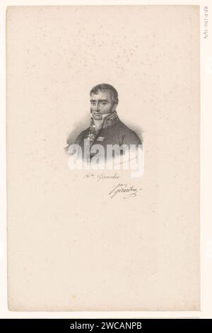 Portret van Louis Stanislas de Girardin, anonym, veuve Delpech (Naudet), in oder nach 1818 - in oder vor 1842 Druck Paris Papier historische Personen Stockfoto