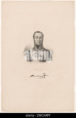 Portret van Nicolas-Charles Oudinot, anonym, veuve Delpech (Naudet), nach Antoine Maurin, nach Robert Lefevre, in oder nach 1818 - in oder vor 1842 Druck Paris Papier historische Personen Stockfoto