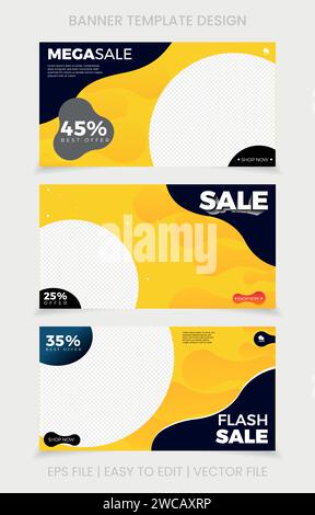 Banner für Cover-Design-Vorlagen Stock Vektor