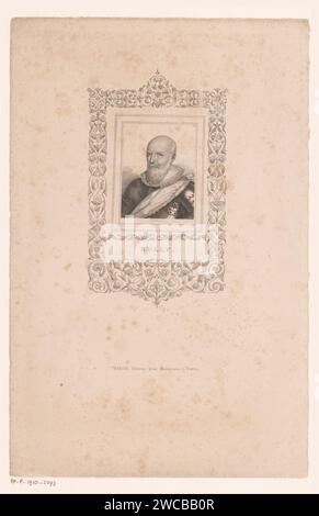 Porträt von Maximilien de Bethune, Baron van Rosny und Herzog von Sully, Jean Mathias Fontaine, 1822–1853 Druckgraphiker: Franzeprintmacher: Franzepublischer: Pariser Papiergravur historischer Personen. minister  Regierung Stockfoto