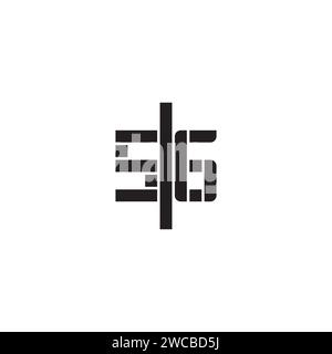 SG Geometric bold-Konzept in hochwertigem, professionellem Design, das auf allen Druckmedien gut gedruckt werden kann Stock Vektor