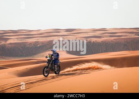 30 MAIO Antonio (PRT), Yamaha Portugal, Yamaha, Moto, Action während der 8. Etappe der Dakar 2024 am 15. Januar 2024 zwischen Al Duwadimi und Hail, Saudi Arabien - Foto Antonin Vincent/DPPI Credit: DPPI Media/Alamy Live News Stockfoto