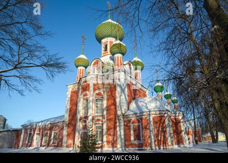 Die antike Kathedrale der Darstellung der Wladimir-Ikone der Mutter Gottes (Wladimirski). Pereslaw-Zalessky, Goldener Ring Russlands Stockfoto