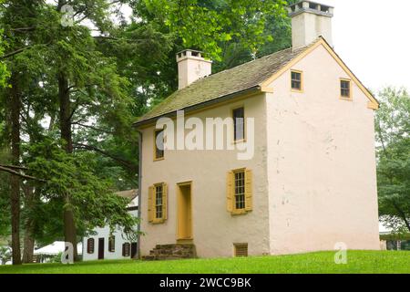 Hibbs Haus, Washington Crossing historischen Park, Pennsylvania Stockfoto