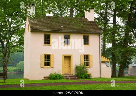 Hibbs Haus, Washington Crossing historischen Park, Pennsylvania Stockfoto