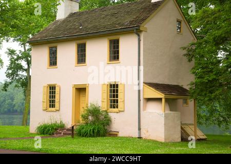 Hibbs Haus, Washington Crossing historischen Park, Pennsylvania Stockfoto