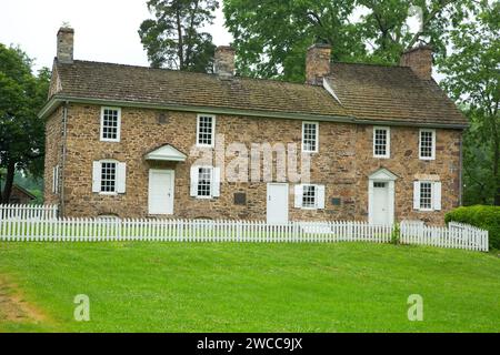 Thompson-Neely Haus, Washington Crossing historischen Park, Pennsylvania Stockfoto