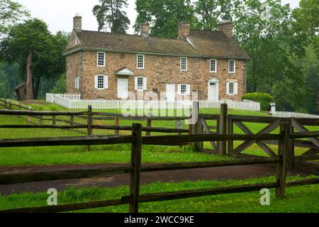 Thompson-Neely Haus, Washington Crossing historischen Park, Pennsylvania Stockfoto