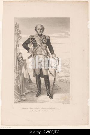 Portret van Louis -Nicolas Davout, Laderer, nach Pierre Gautherot, 1838 - 1841 Druckerei: Franziskus: Paris Papiergravur / Gravur historischer Personen. oberbefehlshaber, General, Marshal Stockfoto