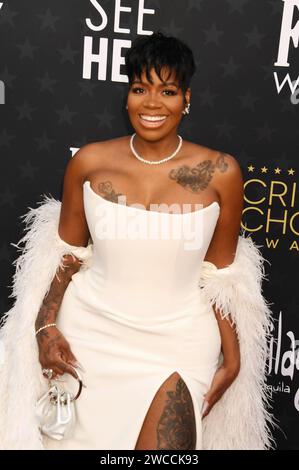 SANTA MONICA, KALIFORNIEN – 14. JANUAR: Fantasia Barrino nimmt am 14. Januar 2024 an den 29. Jährlichen Critics Choice Awards im Barker Hangar in Santa Monica Teil. Stockfoto