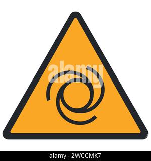 WARNPIKTOGRAMM, AUTOMATISCH BEI ISO 7010 - W018 Stock Vektor