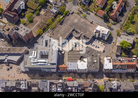 Luftaufnahme, neue Höfe und Bahnhofstraße Fußgängerzone, Robert-Brauner-Platz, Herne-Mitte, Herne, Ruhrgebiet, Nordrhein-Westfalen, Deutschland Stockfoto