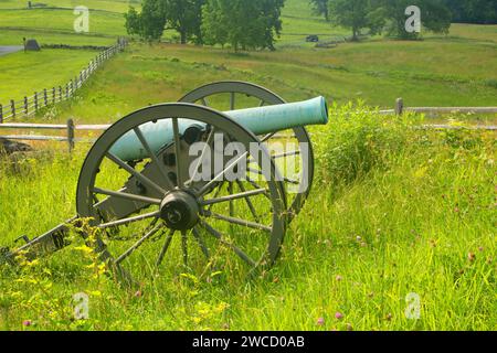 East Cemetery Hill Kanone, Gettysburg National Military Park, Pennsylvania Stockfoto