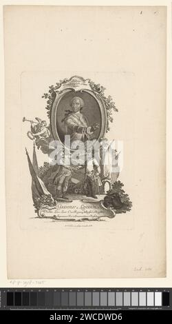 PortraT van Gideon Ernst von Laudon, Johann Esaias Nilson, 1731 - 1788 Print Augsburg Papierstich / Gravur historischer Personen. Frieden Stockfoto