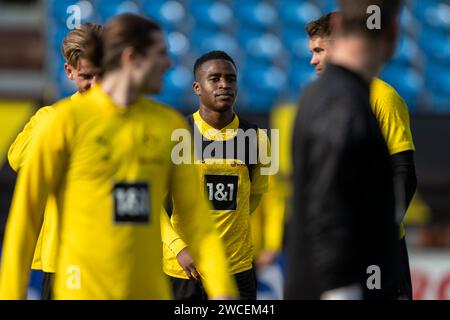 Marbella, Spanien. Januar 2024. Fußball: 1. Bundesliga, Saison 2023/2024, Trainingslager von Borussia Dortmund am 08.01.2024 in Marbella (Spanien). Youssoufa Moukoko Credit: dpa/Alamy Live News Stockfoto