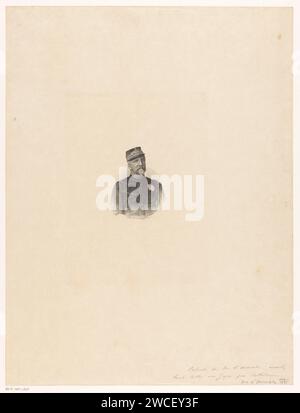 Portret van Henri Eugene-Philippe-Louis d'Orleans, Hertog Van Aumale, Philippe Auguste Cattelain, 1848-1890 Druck Frankreich Papierstich historische Personen. Politiker, z. B. Parteiführer. Auszeichnungen, Auszeichnungen (als Symbole des Staates usw.) Stockfoto