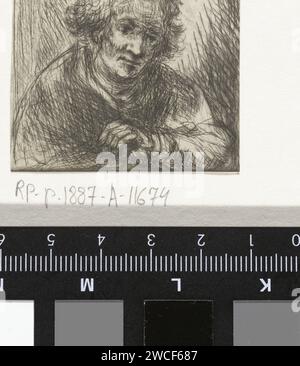 Alte Frau, Jan Chalon, 1748 - 1795 drucken eine alte Dame. Nach rechts. Nordholland (möglicherweise) Papierätzung / Trockenpunktmorphologie der menschlichen Expression (+ alte Frau (Mensch)) Stockfoto