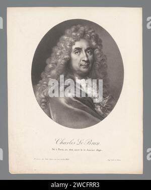 Portret van Charles Le Brun, Anonym, Francois Jean Villain, 1818 - 1852 Druck Paris Papier historische Personen Stockfoto