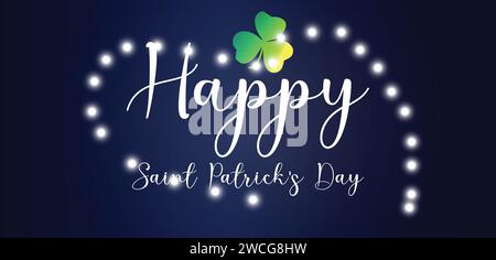 Hintergrundbilder und Hintergründe zum Happy Saint Patrick's Day können Sie herunterladen und auf Ihrem Smartphone, Tablet oder Computer verwenden. Stock Vektor